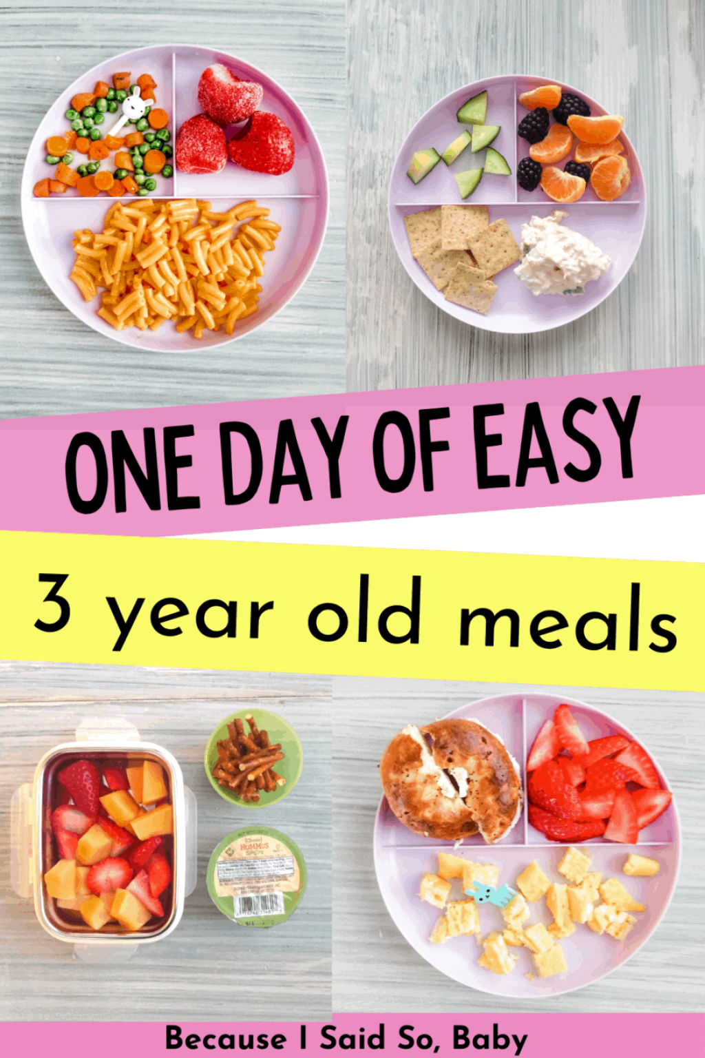 Picture of: Year Old Meal Ideas & Feeding Schedule – Because I Said So, Baby